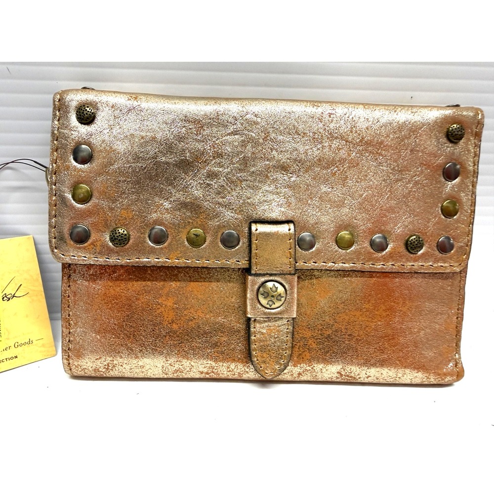 Patricia‎ Nash Colli Leather Wallet W/ RFID Protection- ROSE GOLD BRONZE NEW